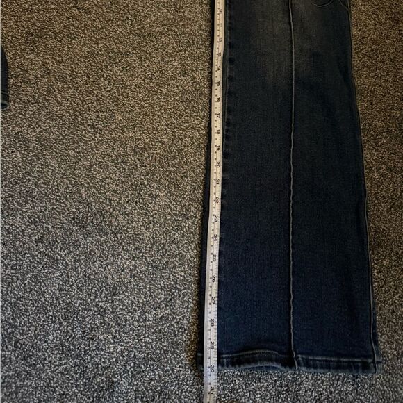 Judy Blue Dark Wash Denim with Brown Patch - Picture 11 of 12